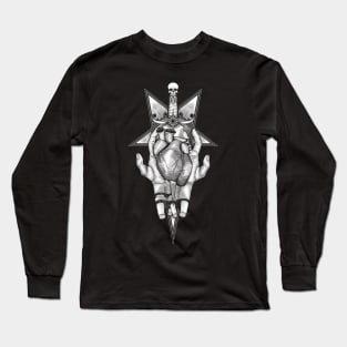 Aching heart - Black version Long Sleeve T-Shirt